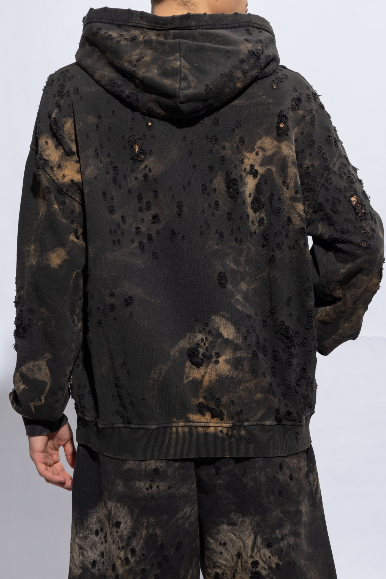 トップス MASTER NUMBER VETEMENTS FAKE FACE HOOD Vetements Hidden Side Seized Website Mask Hoodie [M] | Grailed